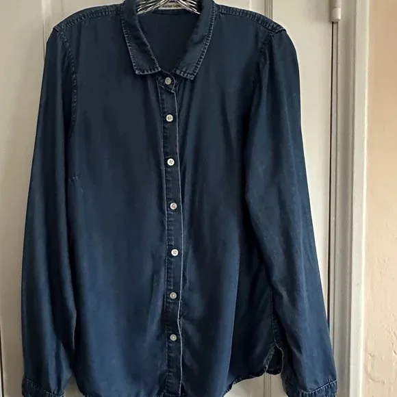 Marine Layer Tops Marine Layer Longsleeve Denim Buttonup Shirt